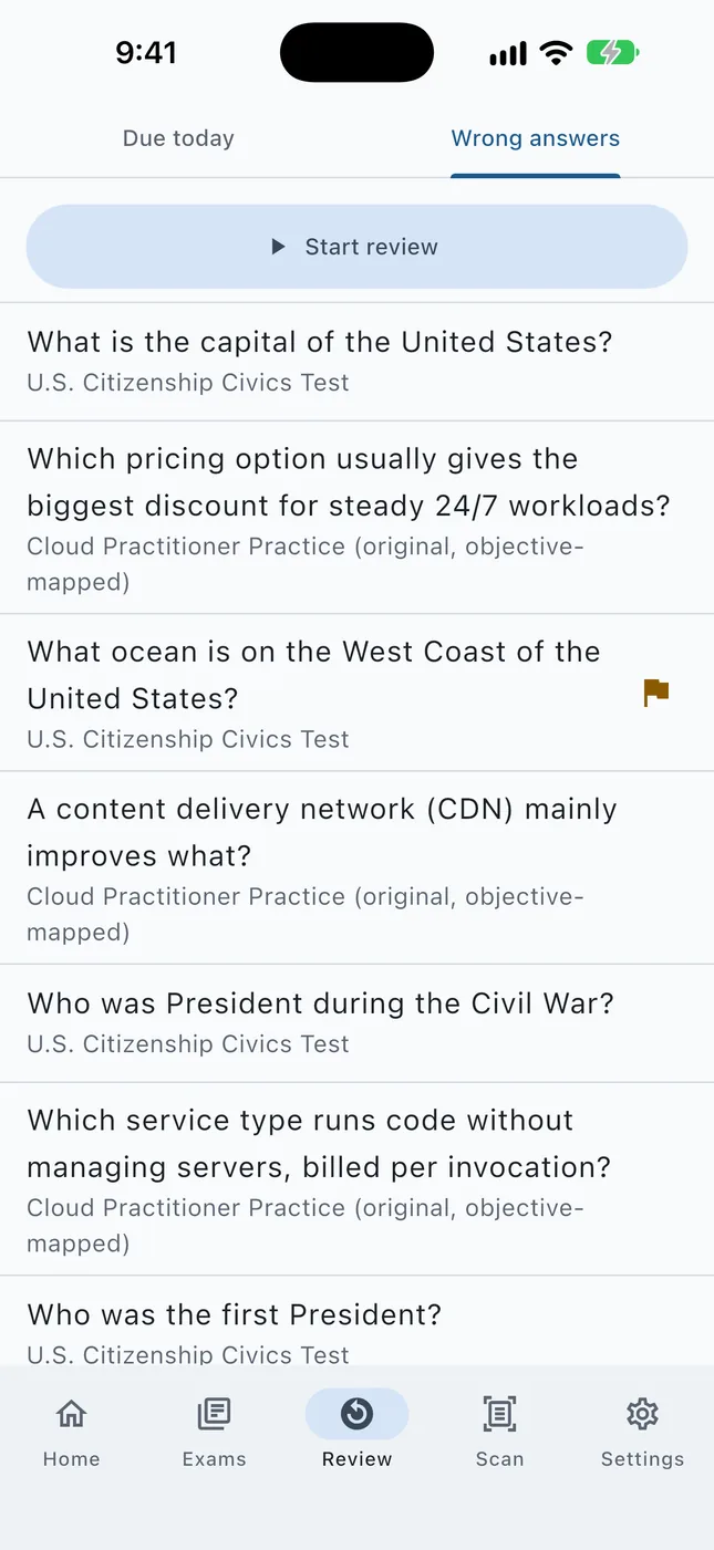 Hapit Wrong-answer notebook screen